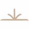 Ekena Millwork Richland Smooth Timber Gable Bracket, Douglas Fir, 108"W x 45"H x 5 1/2"D x 5 1/2"F, 10/12 Pitch GBW108X45X0606RIC00SDF - alternate 1